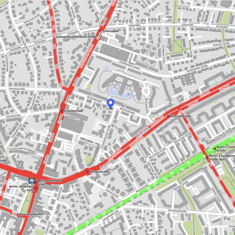 Lageplan Charlottenburger Str. 28, 14169 Berlin