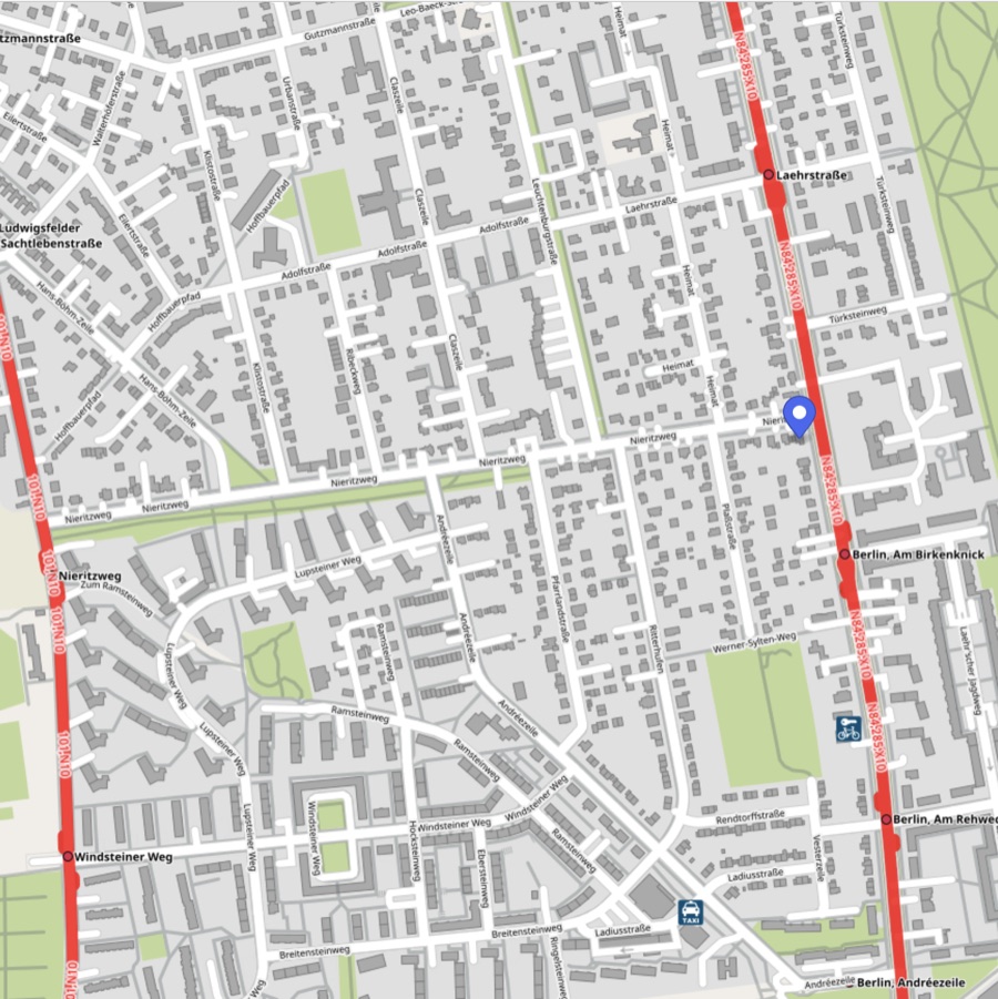 Lageplan Teltower Damm 192, 14167 Berlin